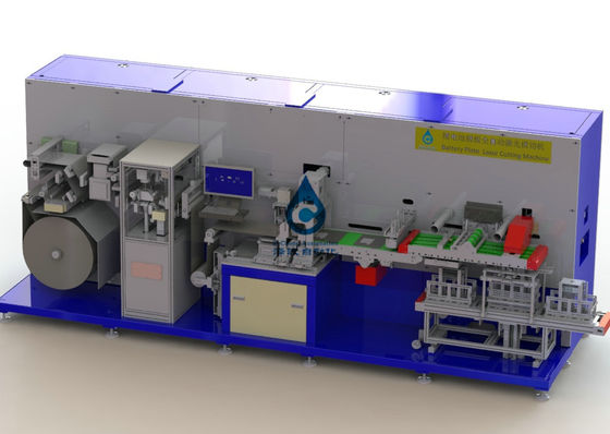 120PPM ली आयन बैटरी विनिर्माण मशीन 200W बैटरी पोल लेजर स्लाइसर