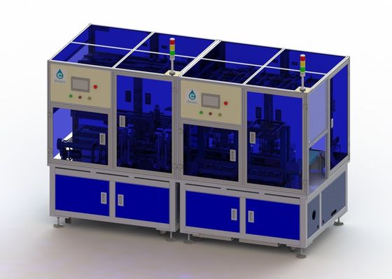 शेल मशीन में 40PPM कार बैटरी उत्पादन लाइन 1500KG स्क्वायर सेल टेल टैपिंग